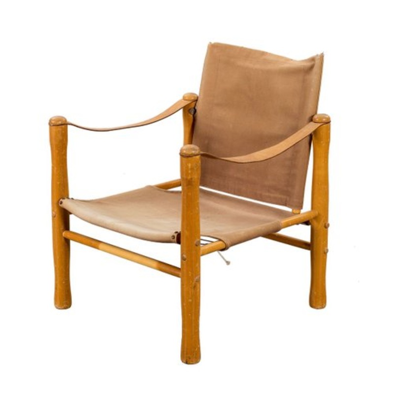 Trivia Safari Armchair by Elias Svedberg for Nordiska Kompaniet, 1940s for sale at Pamono