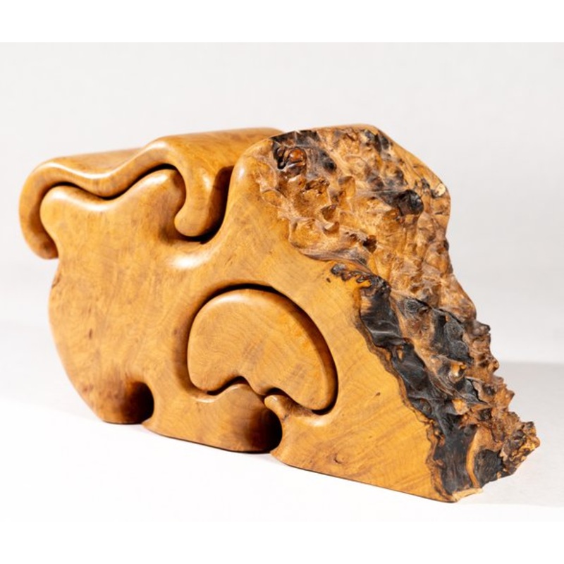 Wood Box by Fred Buss, 1980s for sale at Pamono