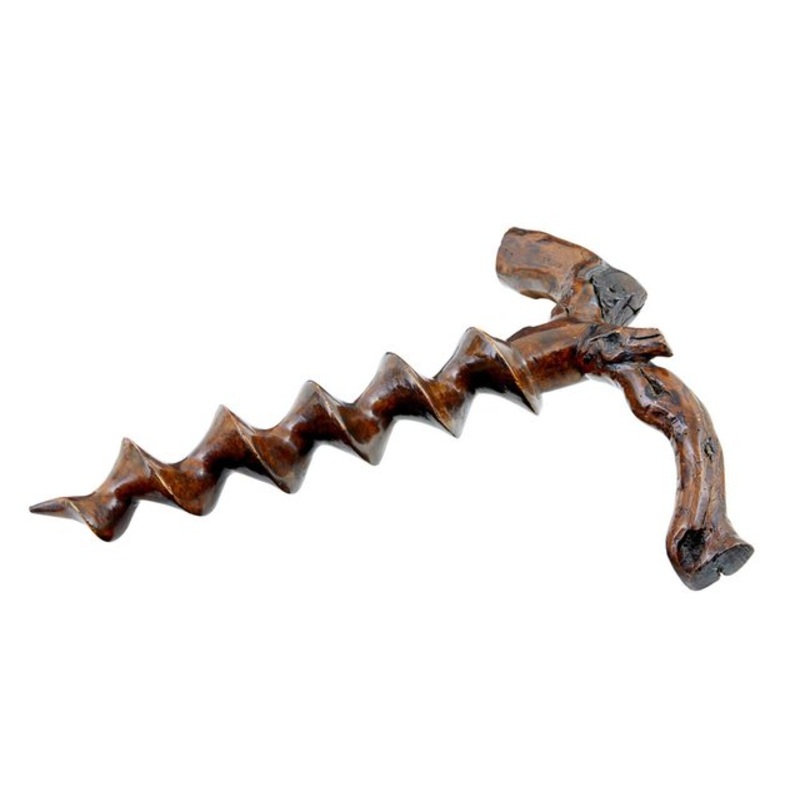 19th Century Carved Treen Corkscrew for sale at Pamono