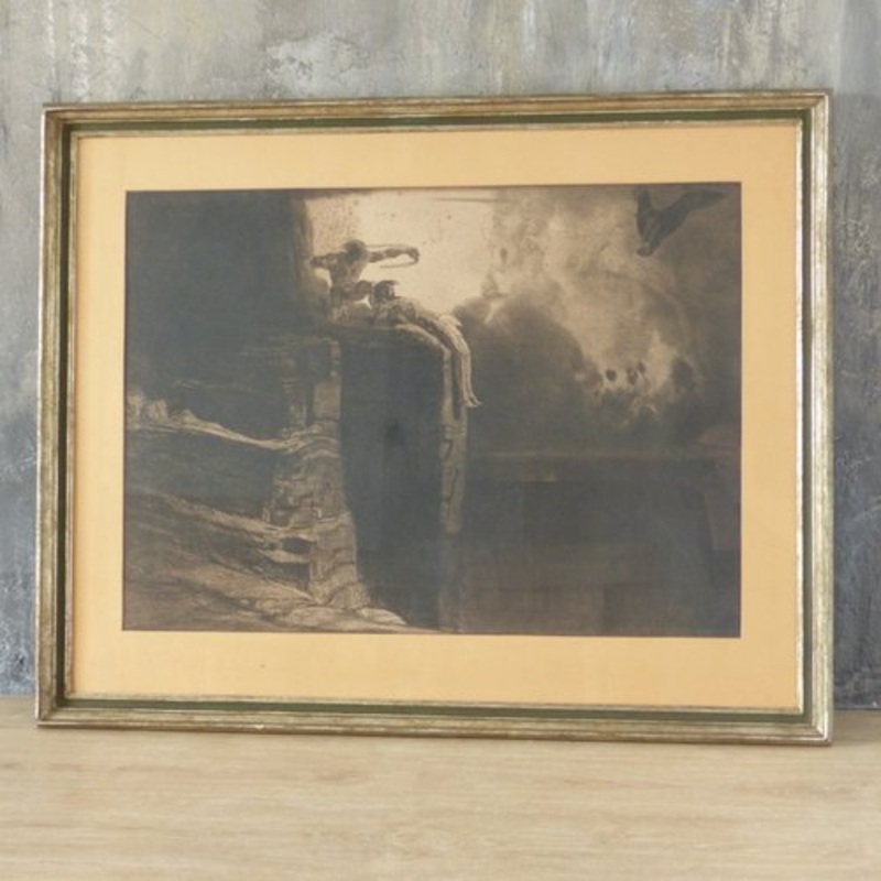 Antique Etching by Rudolf Jettnar for K & K Wien for sale at Pamono