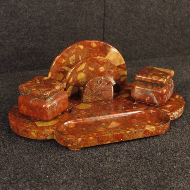Art Deco Marble Inkwell, 1930s for sale at Pamono
