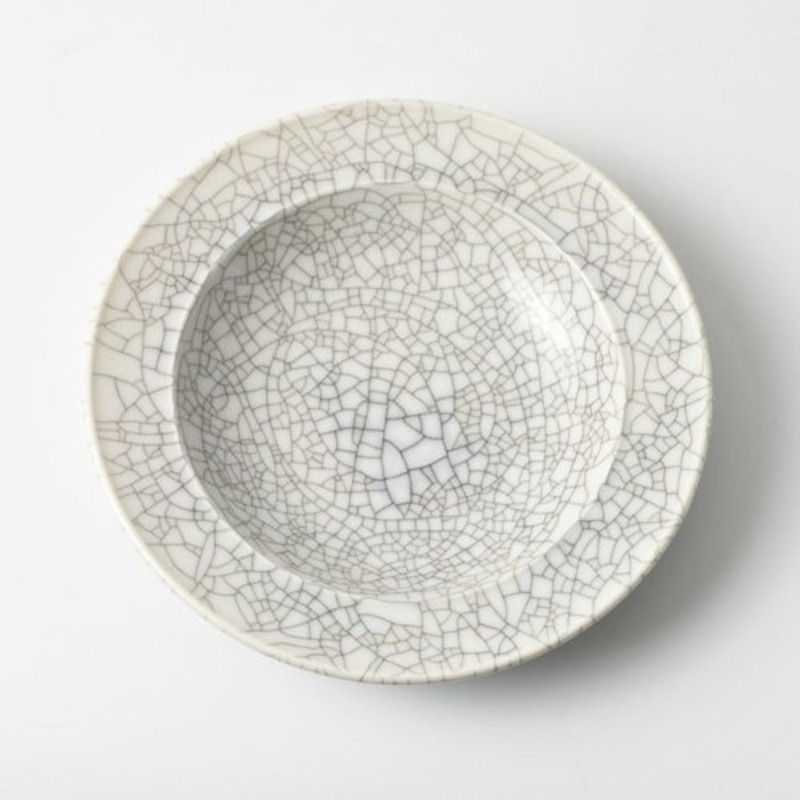 Crackle-Glaze Porcelain Plate from KPM Berlin, 1930s for sale at Pamono