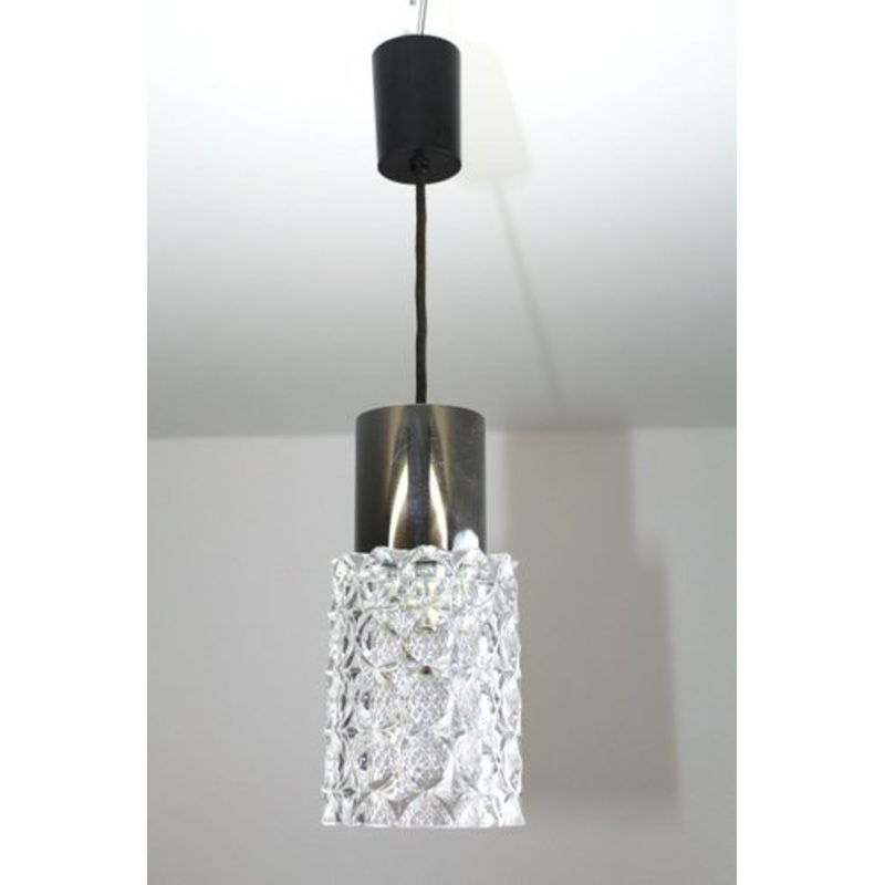 Crystal Glass Pendant Lamp from Cosack, 1960s for sale at Pamono