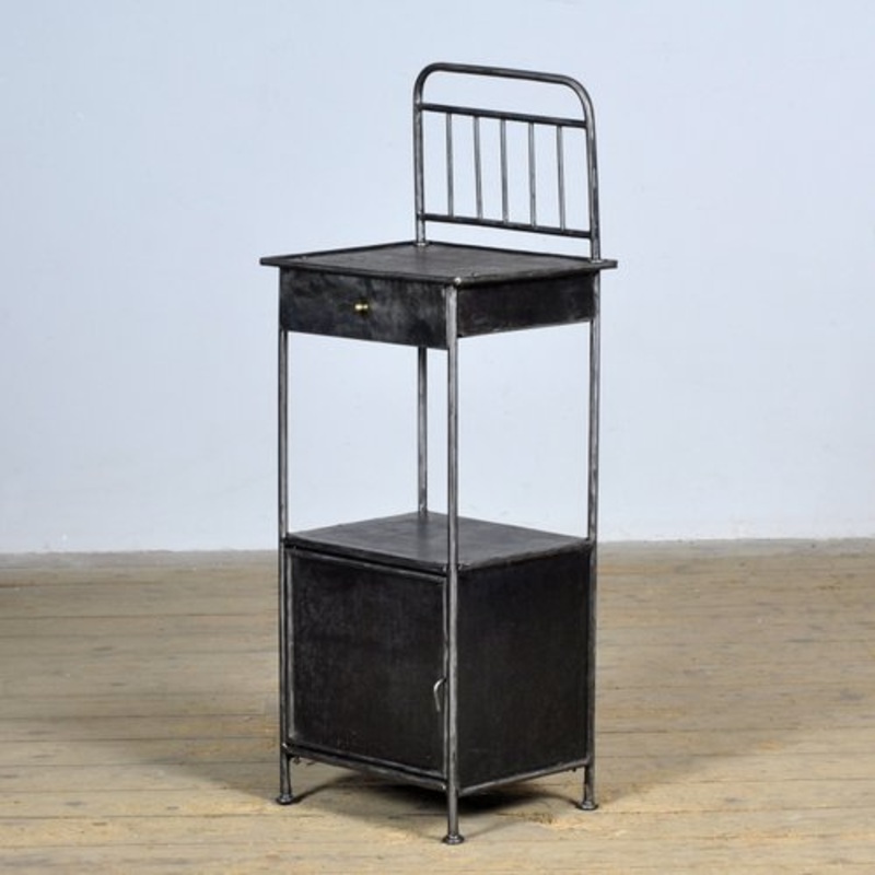 Iron Hospital Nightstand, 1910s for sale at Pamono
