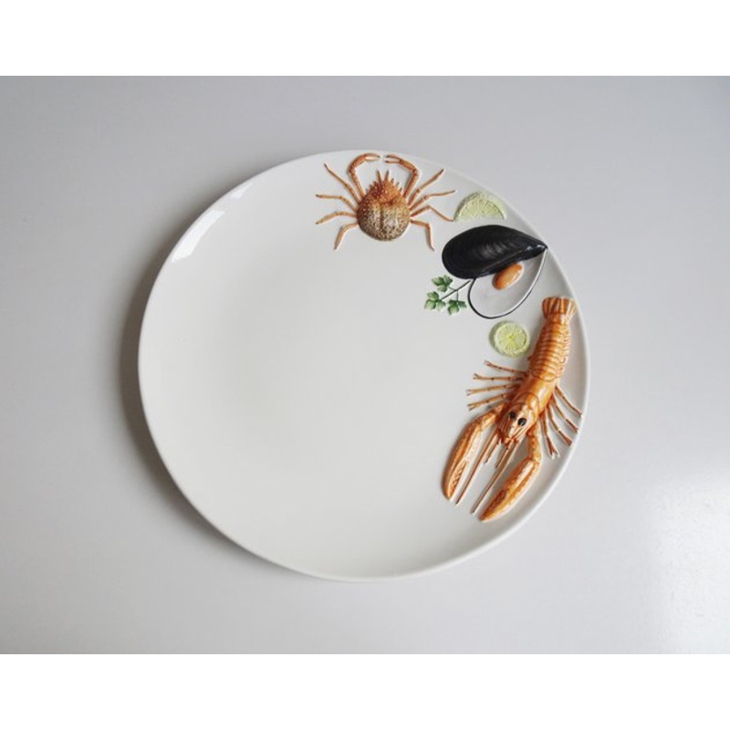 Large Fish Plate, Italy, 1970s for sale at Pamono