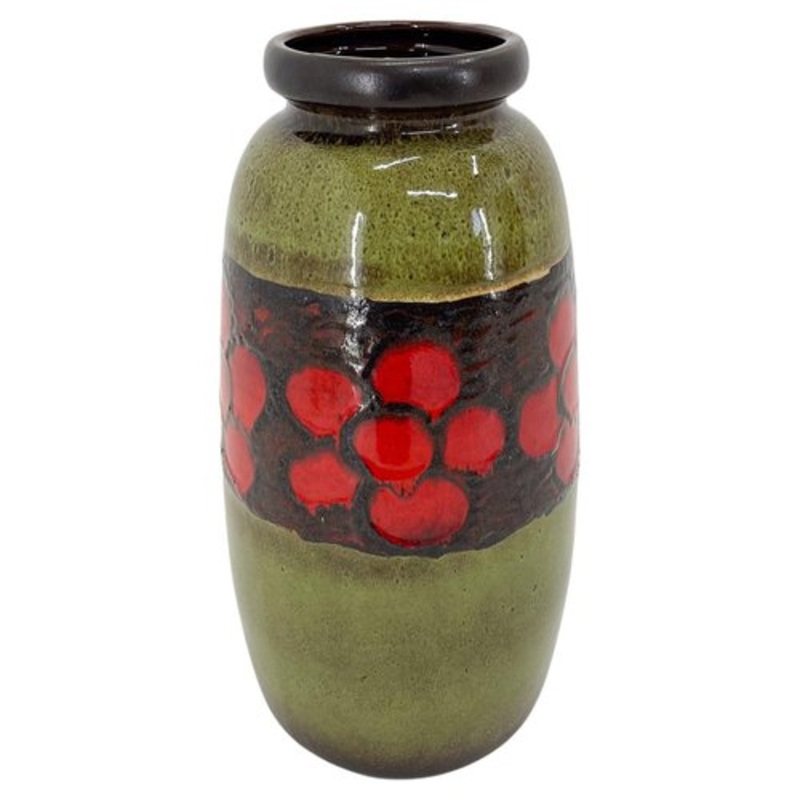 Large Vintage German Floor Vase by Scheurich Keramik, 1970s for sale at Pamono