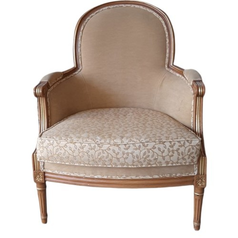 Louis XV Style Bergere Armchair for sale at Pamono-TCS-1072625