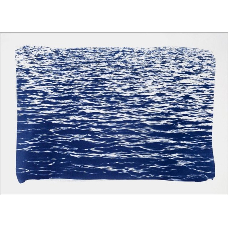 Mediterranean Blue Sea Waves, Cyanotype, 2019 for sale at Pamono