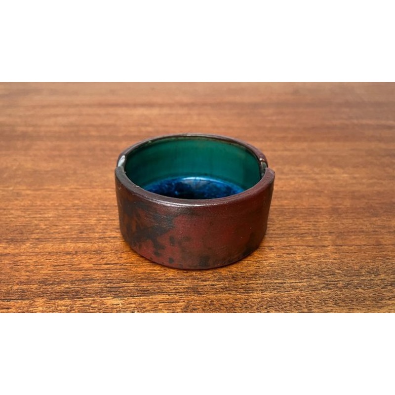 Mid-Century Brutalist German Studio Pottery Ashtray by Gerhard Liebenthron, 1969 for sale at Pamono