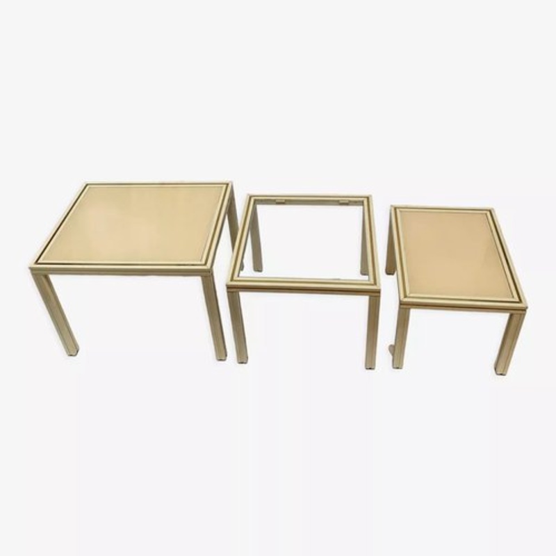 Nesting Tables by Pierre Vandel, 1970s, Set of 3 for sale at Pamono