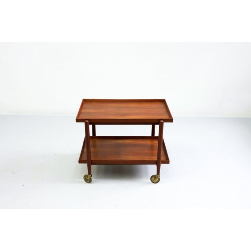 Teak Serving Trolley by Poul Hundevad and Domus Danica, Denmark, 1960s for sale at Pamono