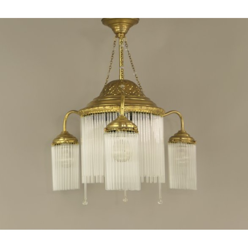 Viennese Coffee House Hanging Lamp, 1919 for sale at Pamono