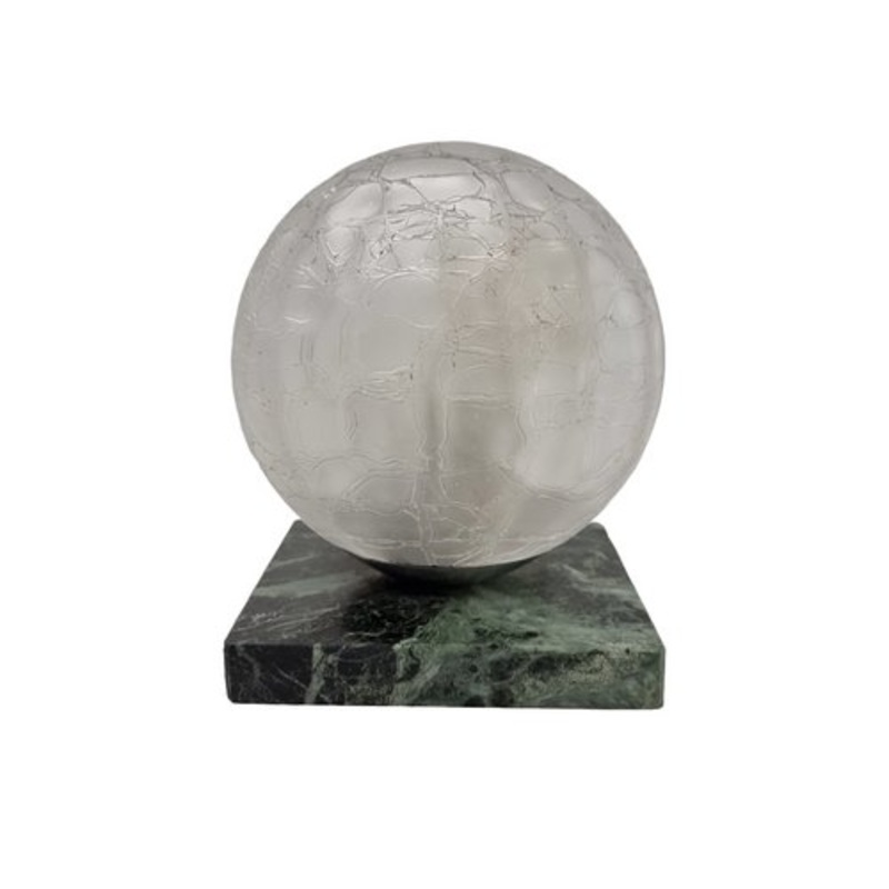 Vintage Crackle Marble Lamp, 1970s for sale at Pamono
