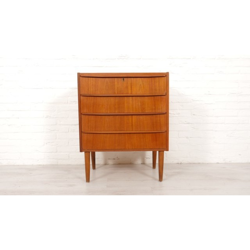 Vintage Danish Chest of Drawers in Teak for sale at Pamono-HPM-2158336