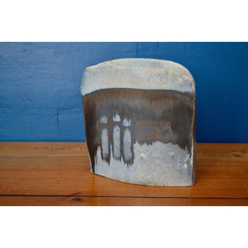 Vintage Flat Vase, 1970s for sale at Pamono