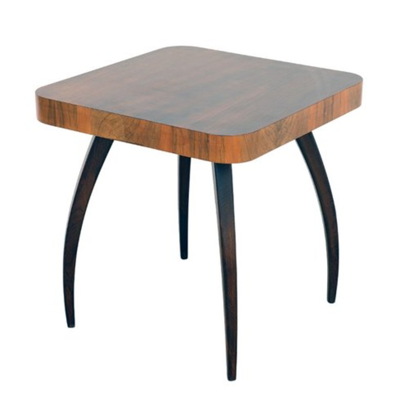 Walnut Spider Table H259 by Jindich Halabala, 1950s for sale at Pamono