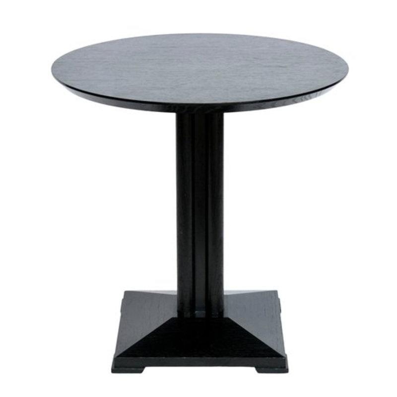 Amad Side Table in Black Oak attributed to Wiener Werksttte, 1990s for sale at Pamono