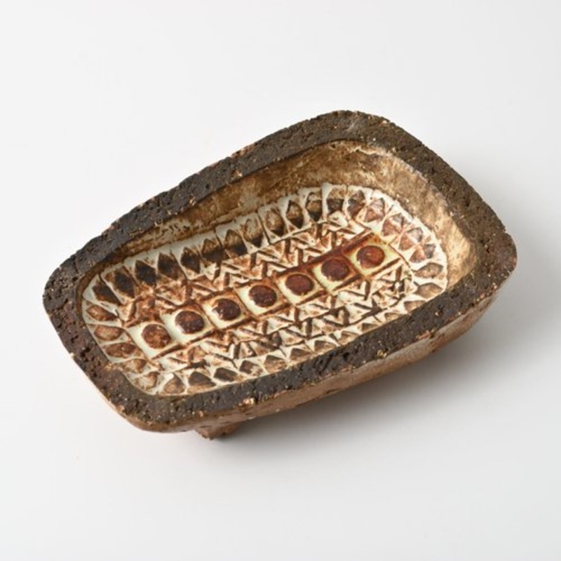 Brutalist Studio Pottery Bowl by Pat & Jo Rowland, 1960s for sale at Pamono