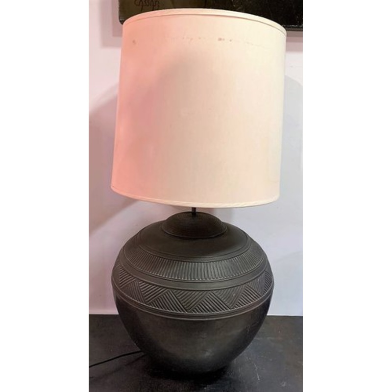 Ceramic Inca Table Lamp, 1980s for sale at Pamono