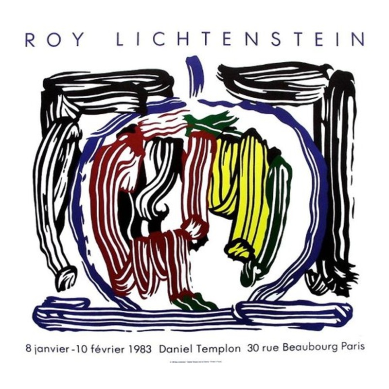 Expo 83 Galerie Daniel Templon Poster by Roy Lichtenstein for sale at Pamono