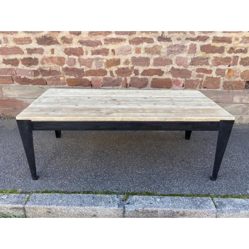 French Industrial Dining Table for sale at Pamono