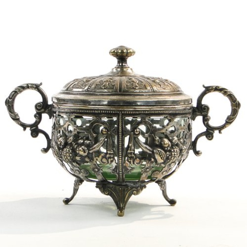 German Sugar Bowl from WMF, 1800s for sale at Pamono