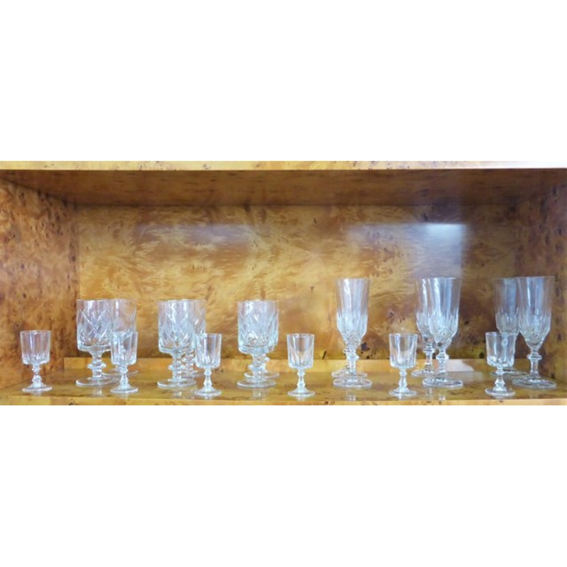 Glasses, 1970s, Set of 18 for sale at Pamono