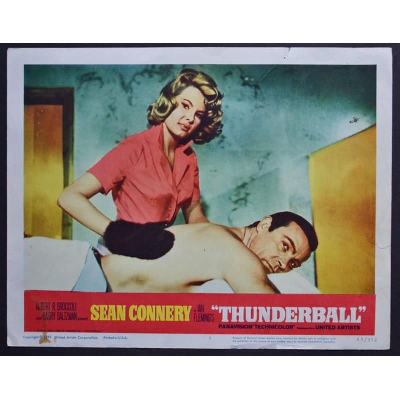 James Bond 007 Thunderball Original Lobby Card, UK, 1965 for sale at Pamono