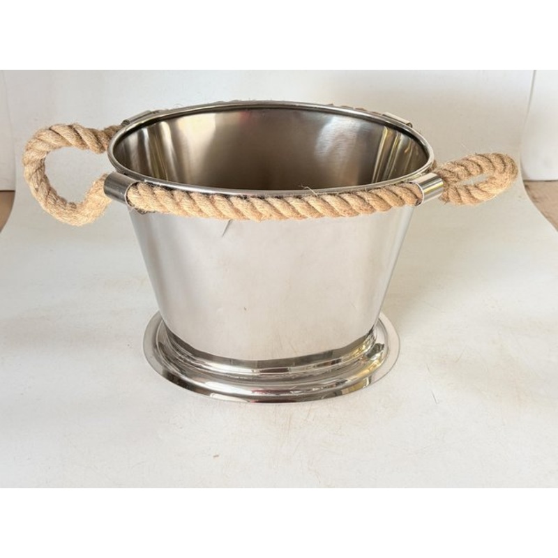 Large Champagne Bucket with Rope Handles, 1970s for sale at Pamono