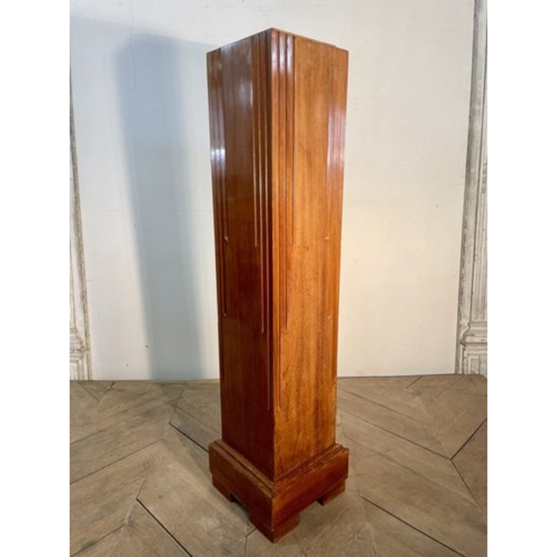 Mahogany Art Deco Column, 1930s for sale at Pamono