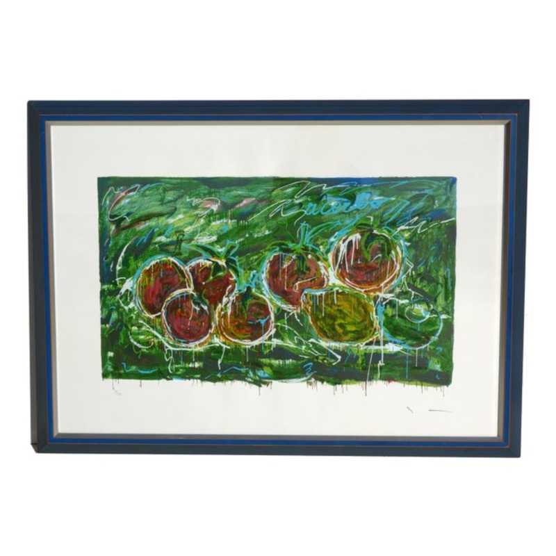 Mario Schifano, Acerbi, Materic Serigraph with Frame for sale at Pamono