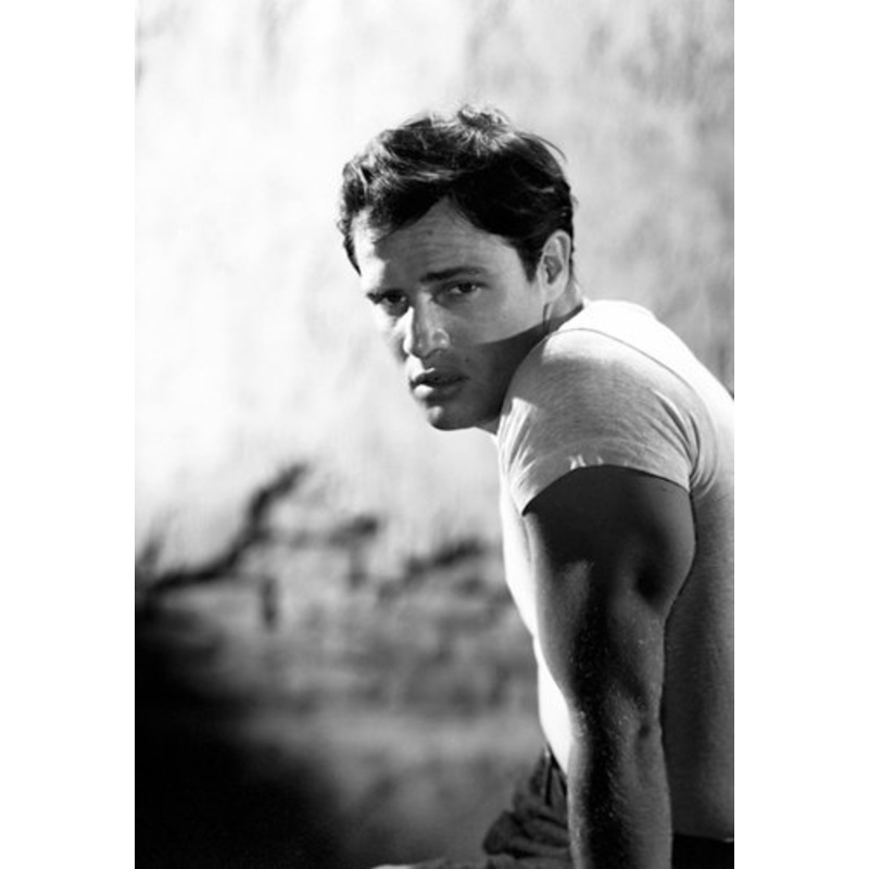 Marlon Brando Archival Pigment Print Framed in Black for sale at Pamono