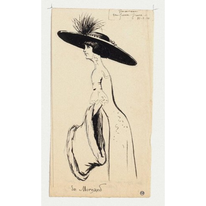 Maurice Lourdey, Portrait, Ink on Paper, 1910 for sale at Pamono