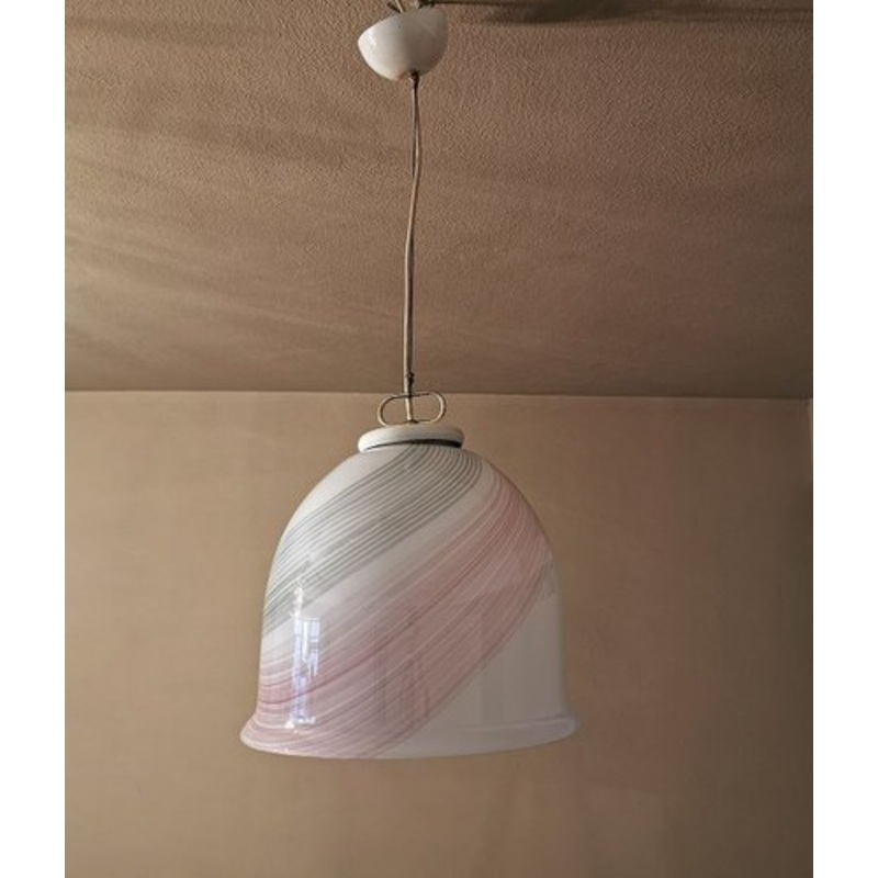 Murano Colored Glass Pendant Lamp, Italy, 1970s for sale at Pamono