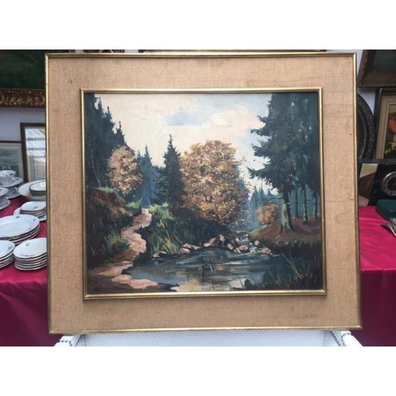 Oil Painting by Louis-Jules Dumoulin, 1920s for sale at Pamono