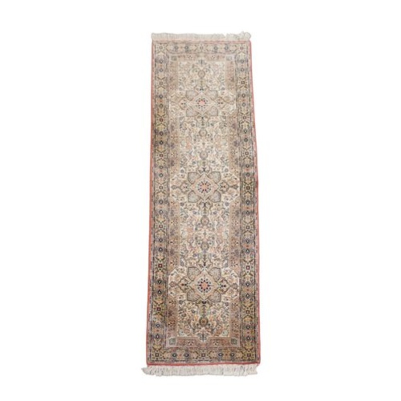 Runner Rug with Patterns and Light Colors for sale at Pamono