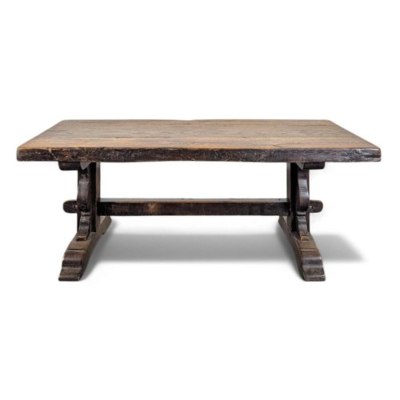 Rustic Monastery Table in Solid Oak for sale at Pamono