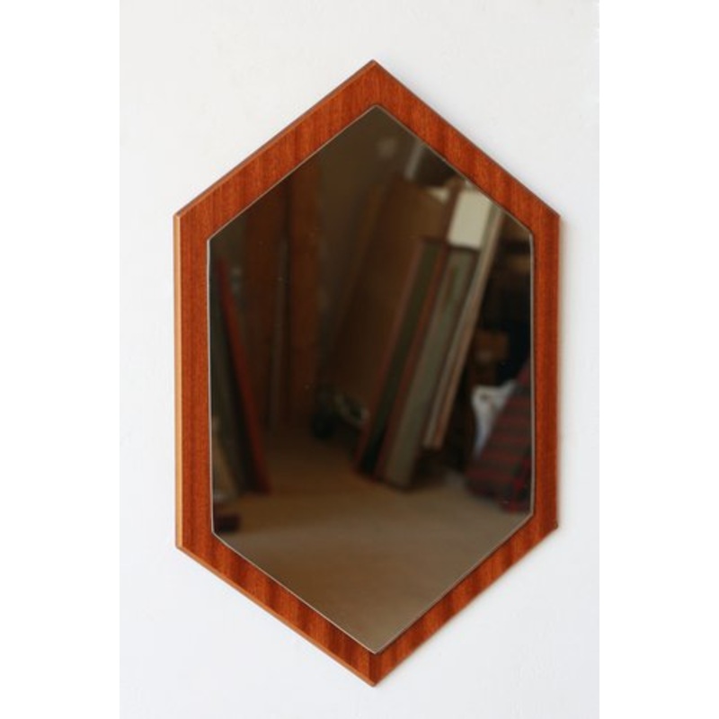 Scandinavian Teak Mirror, 1960s for sale at Pamono