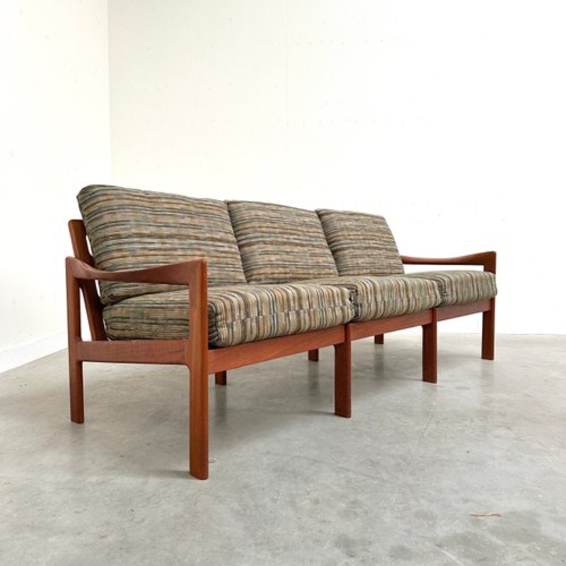 Three-Seater Sofa by Illum Wikkels for Niels Eilersen, Denmark, 1960s for sale at Pamono