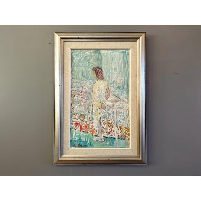 Unnoticed, 1950s, Oil on Canvas, Framed for sale at Pamono