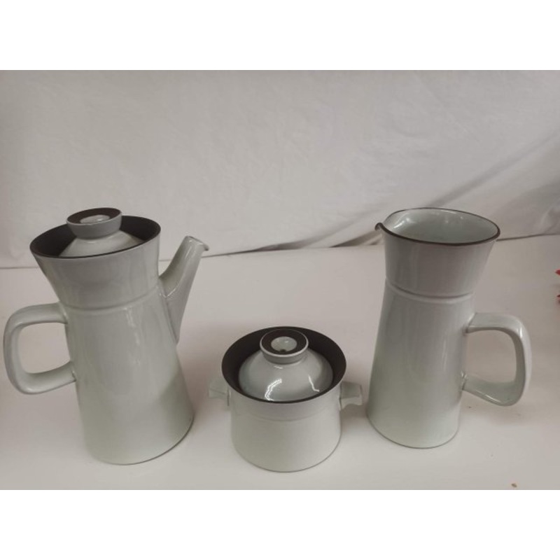 Vintage Denby Summit Creamer Jug and Sugar Bowl, 1970s, Set of 2 for sale at Pamono