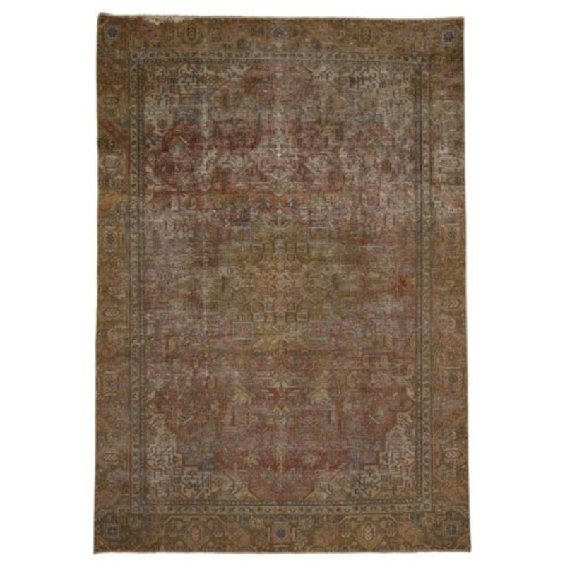 Vintage Hand-Knotted Middle Eastern Rug for sale at Pamono-SZS-2143237