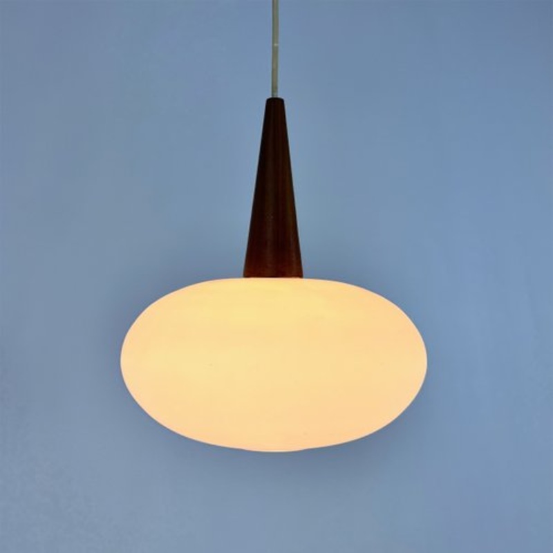 Vintage NG74 30 Pendant Lamp attributed to Louis Kalff for Philips, 1950s for sale at Pamono