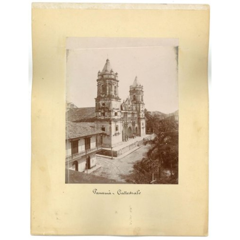Ancient Views of Panama City – Vintage Print – 1880s for sale at Pamono