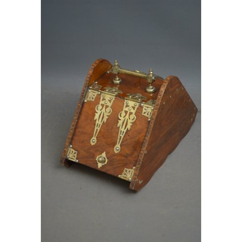 Antique Arts and Crafts Coal Scuttle for sale at Pamono