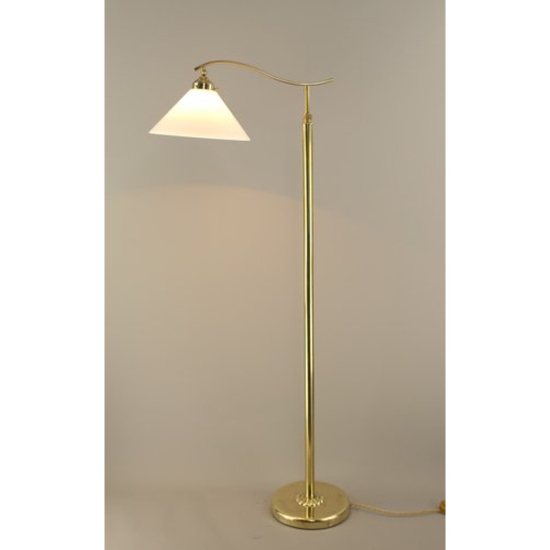 Art Deco Adjustable Brass Floor Lamp, Mnich, 1930s for sale at Pamono