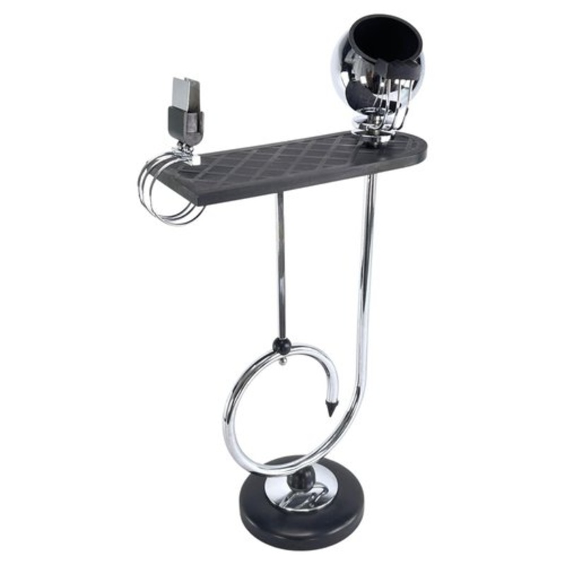 Art Deco Ashtray Stand in Brass and Bakelite attributed to Demeyere, Belgium, 1930s for sale at Pamono