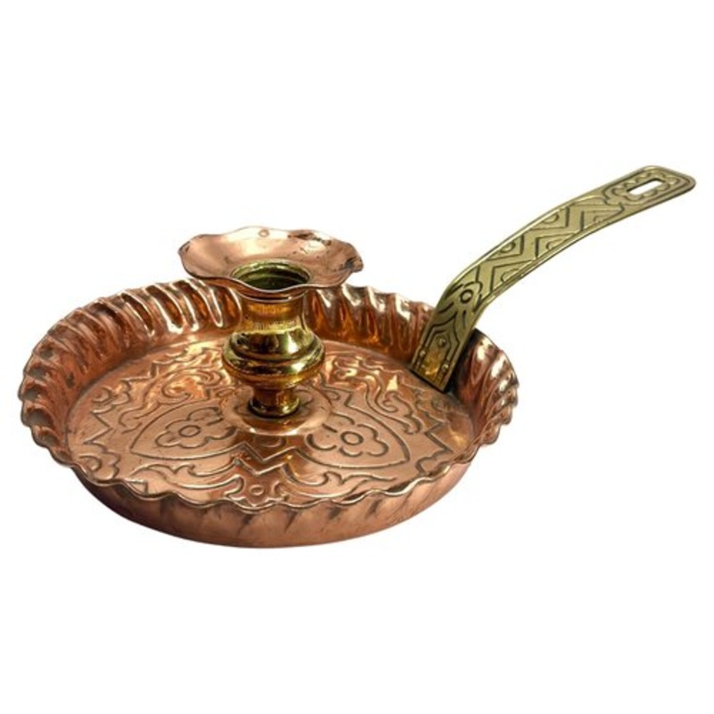 Arts & Crafts Copper and Brass Candleholder, 1900s for sale at Pamono