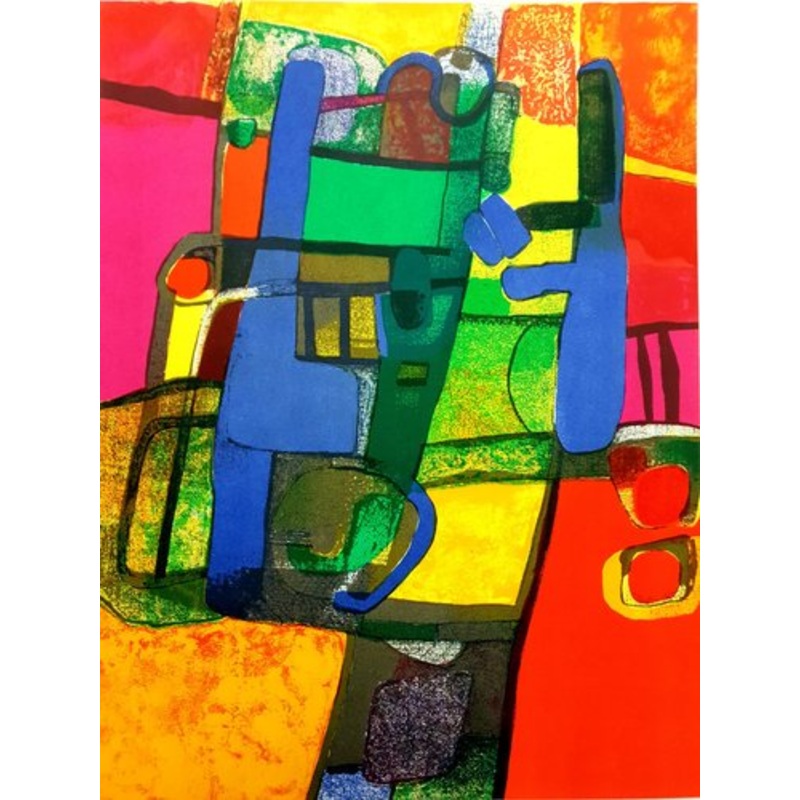 Maurice Estve – Composition – Original Lithograph 1969 for sale at Pamono