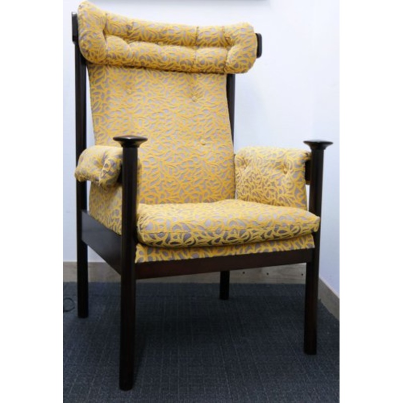 Mid Century Modern High back Armchair, 1970’s for sale at Pamono